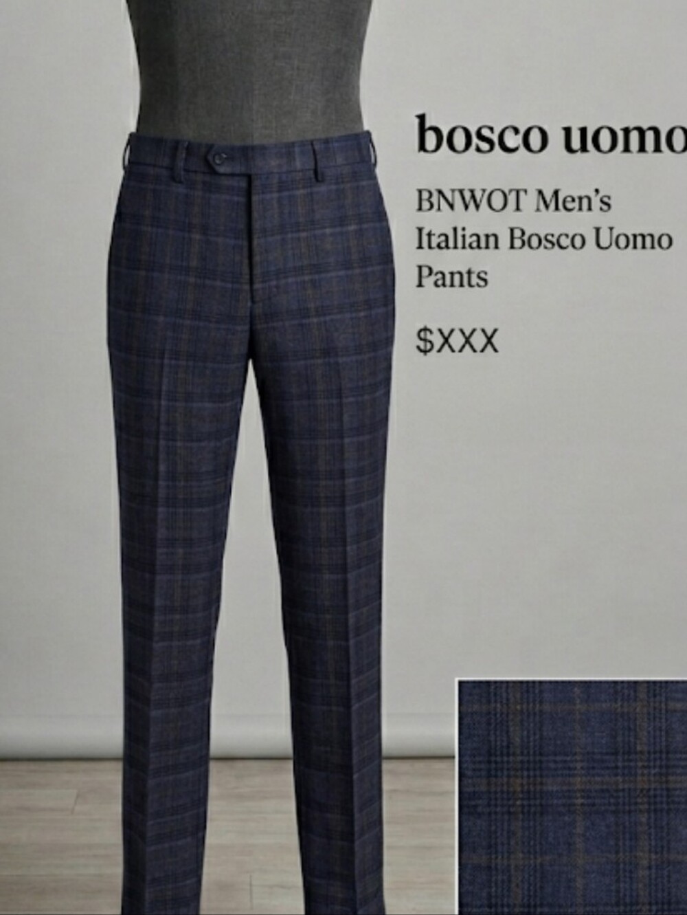 BNWOT Men's Italian Bosco Uomo Pants 30 Euro